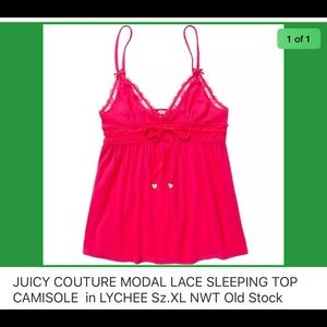 JUICY COUTURE SLEEPING TOP CAMI Sz.XL